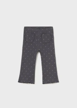 Mayoral Baby Ribbed Flared Leggings