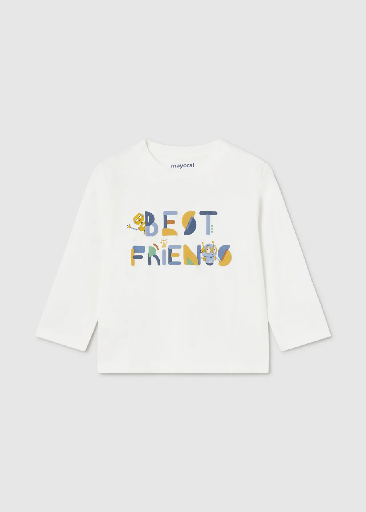 BOY Mayoral Baby Robot Letter T-Shirt