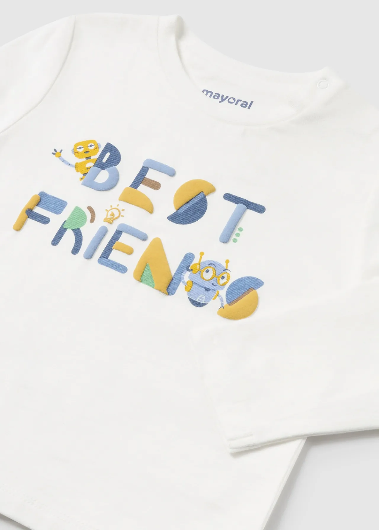 BOY Mayoral Baby Robot Letter T-Shirt