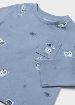BOY Mayoral Baby Robot Print T-Shirt