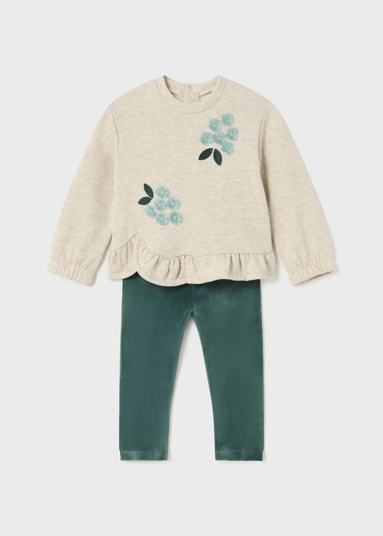 Mayoral Baby Ruffle Sweater and Leggings Set
