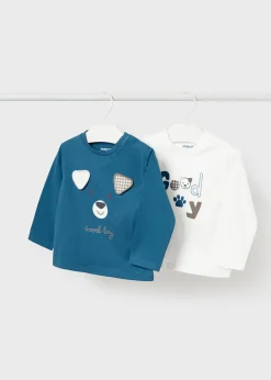 BOY Mayoral Baby Set of 2 Puppy T-Shirts