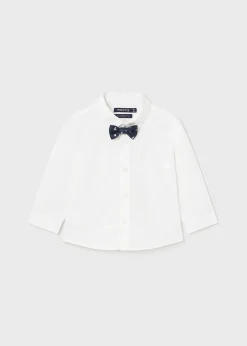 BOY Mayoral Baby Shirt with Bow Tie