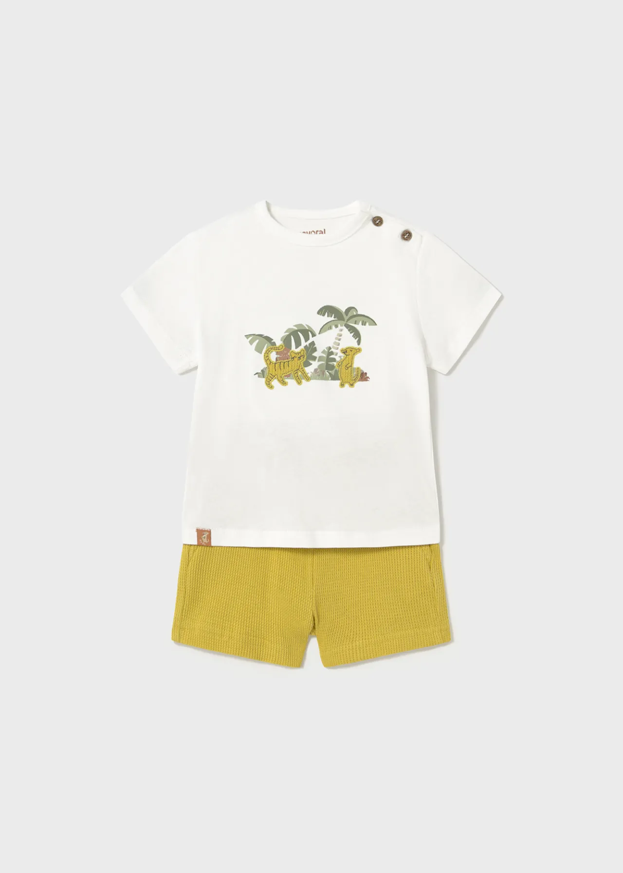 BOY Mayoral Baby Shorts and Jungle T-Shirt Set