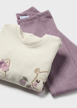 Mayoral Baby Sparkly Leggings and Sweater Set