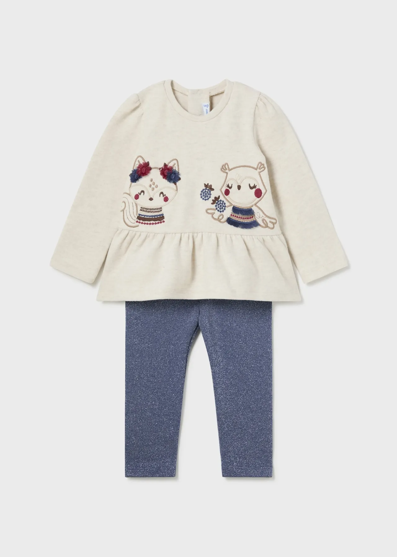 Mayoral Baby Sparkly Leggings and Sweater Set
