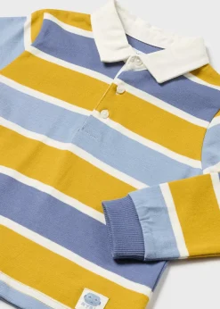 BOY Mayoral Baby Striped Polo Shirt