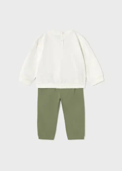 BOY Mayoral Baby Tracksuit with Printed Sweatshirt