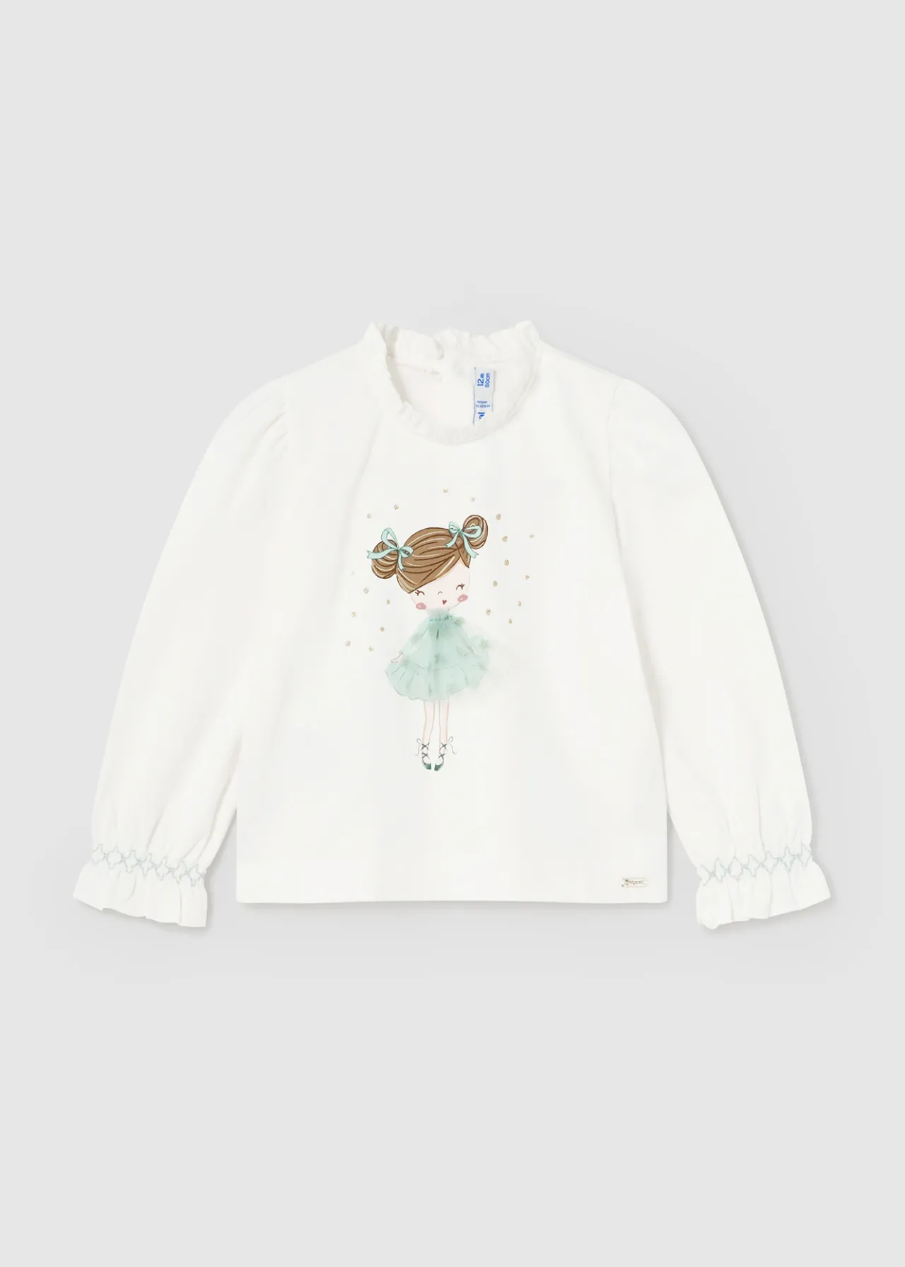 Mayoral Baby Tulle Applique T-Shirt