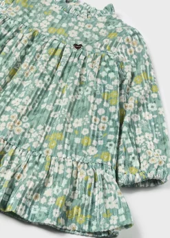 Mayoral Baby Velvet Floral Dress