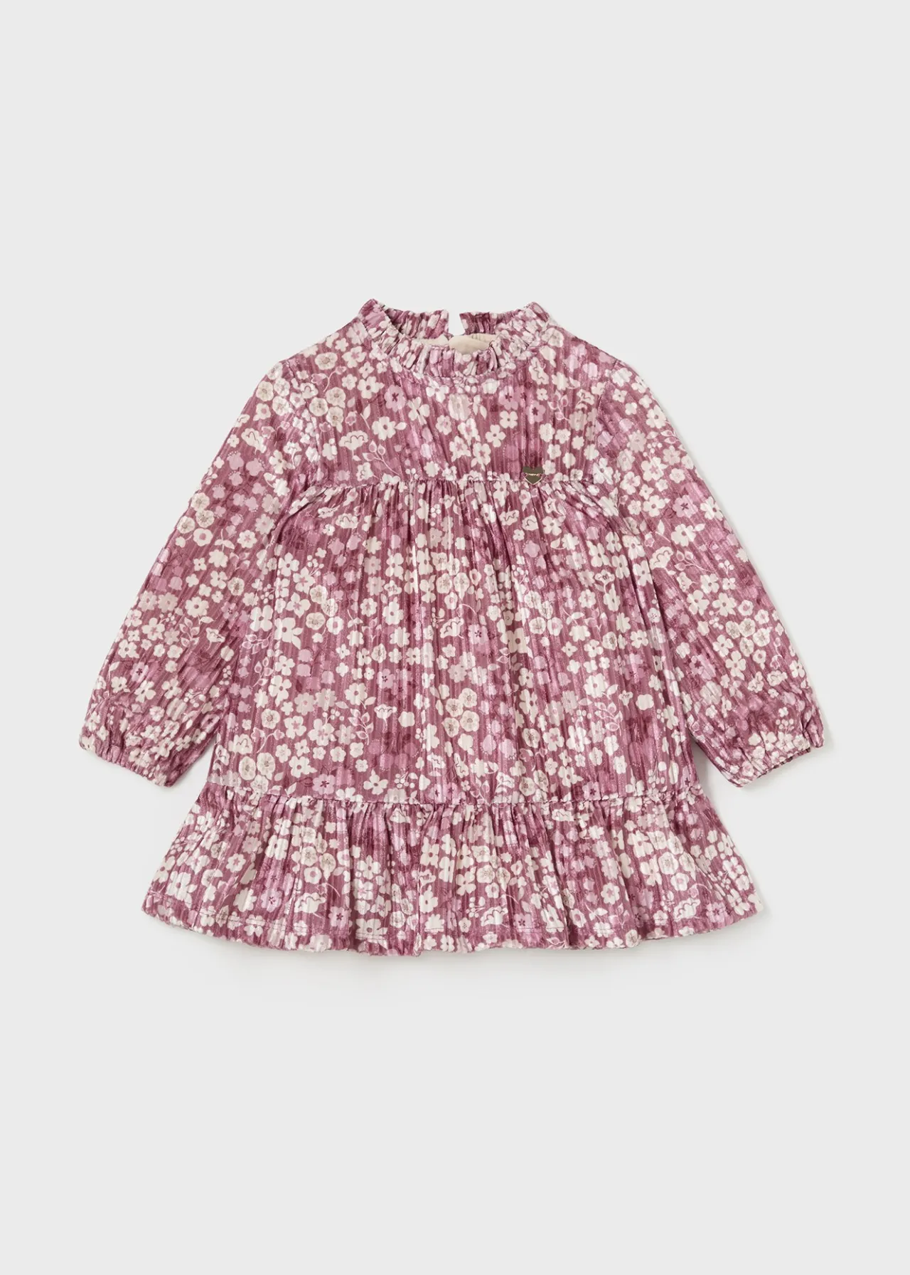 Mayoral Baby Velvet Floral Dress