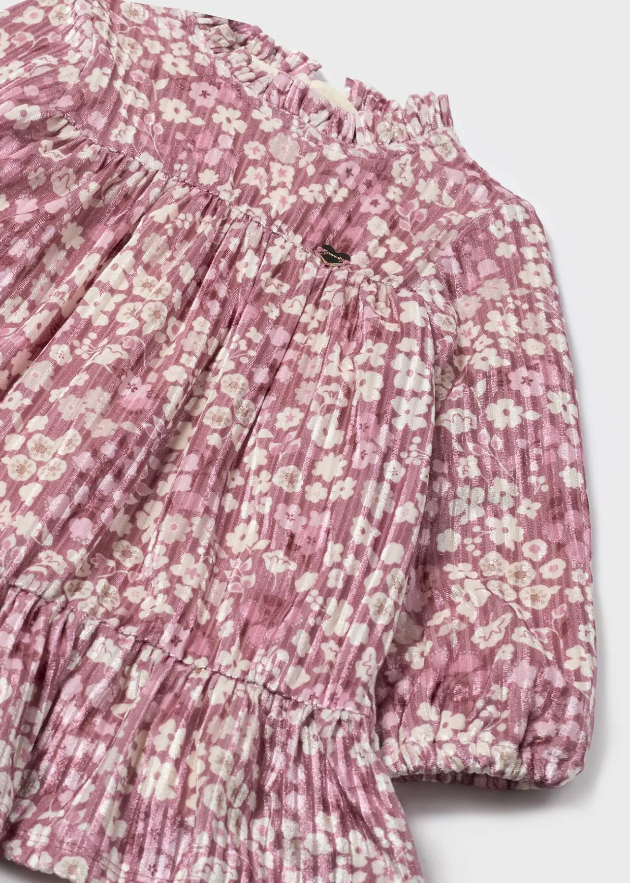 Mayoral Baby Velvet Floral Dress