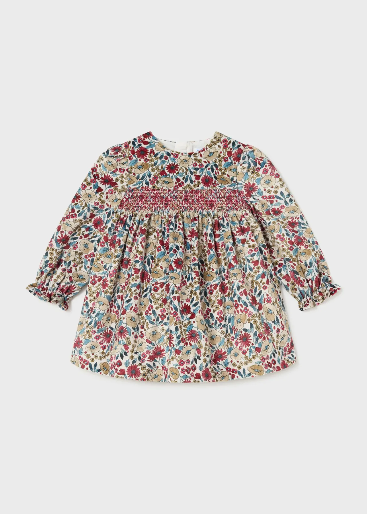 Mayoral Baby Velvet Print Dress