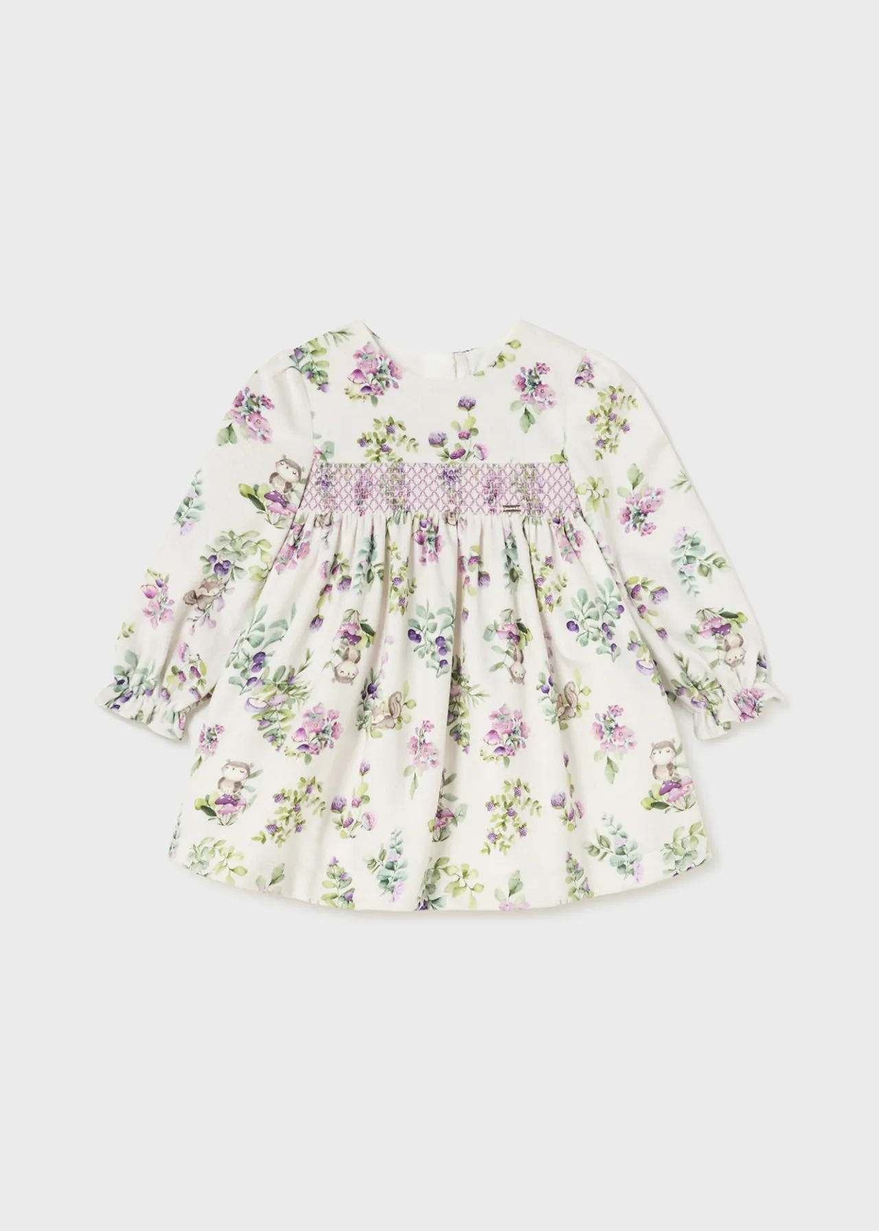Mayoral Baby Velvet Print Dress