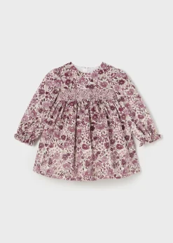 Mayoral Baby Velvet Print Dress