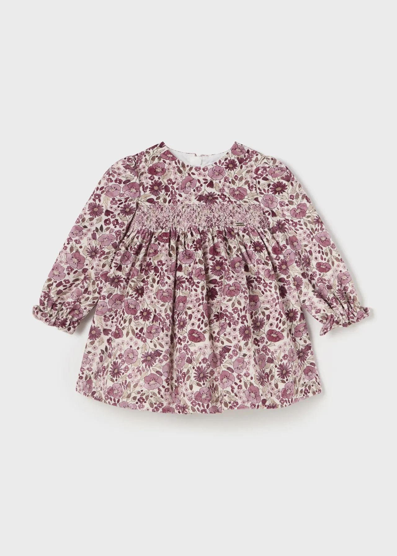Mayoral Baby Velvet Print Dress