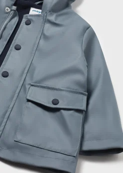 BOY Mayoral Baby Waterproof Parka with Ears