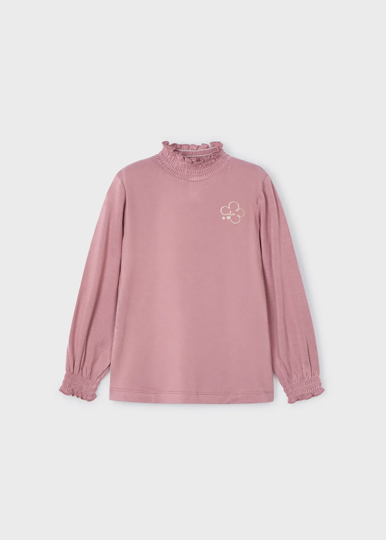 Mayoral Basic mock-neck t-shirt girls