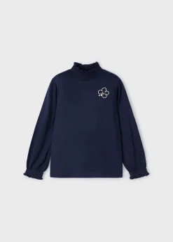 Mayoral Basic mock-neck t-shirt girls