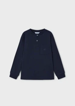 BOY Mayoral Boy Button Neck T-Shirt