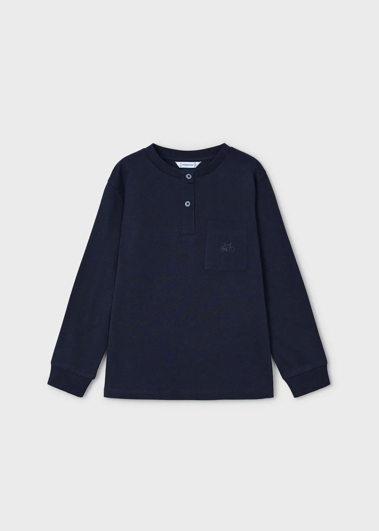 BOY Mayoral Boy Button Neck T-Shirt