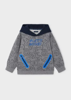 BOY Mayoral Boy Contrast Print Hoodie