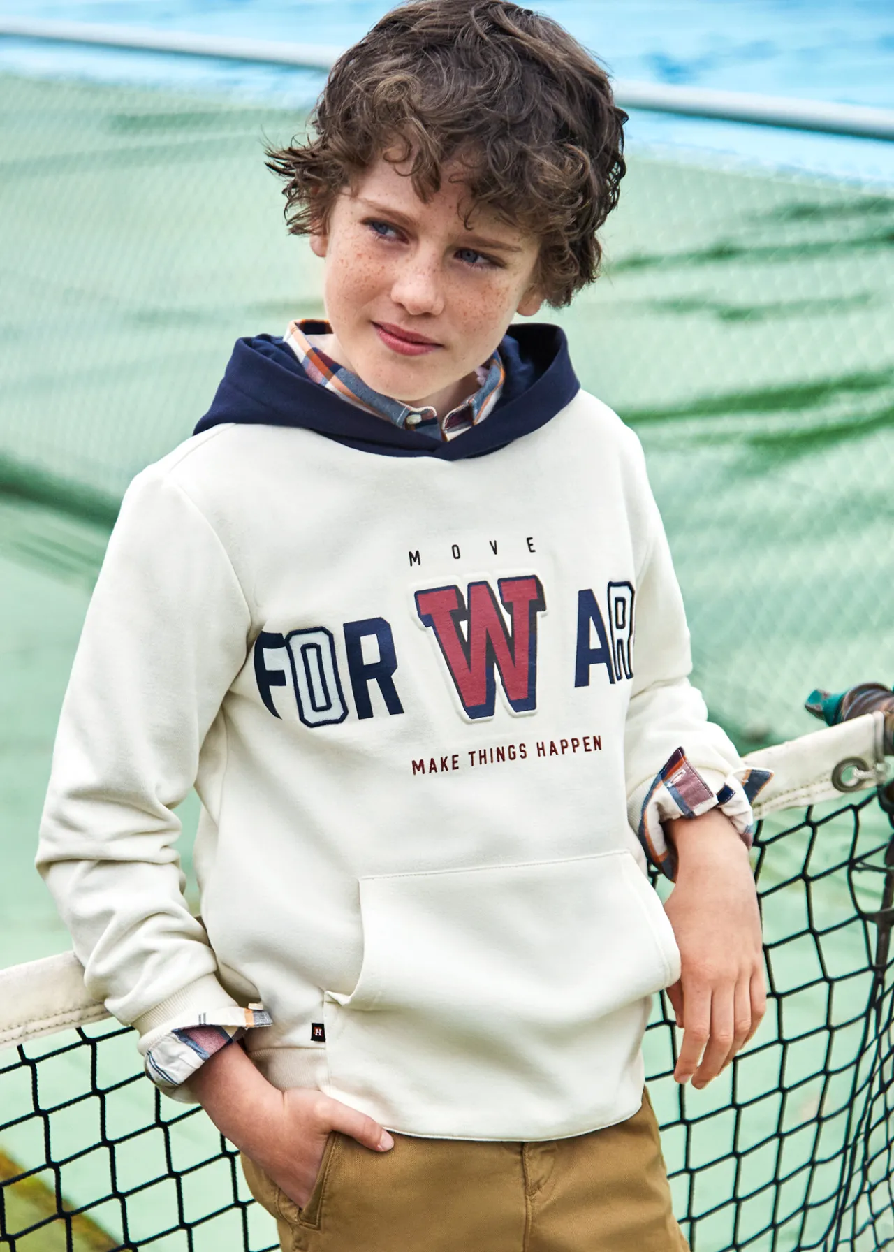 BOY Mayoral Boy Embossed Hoodie