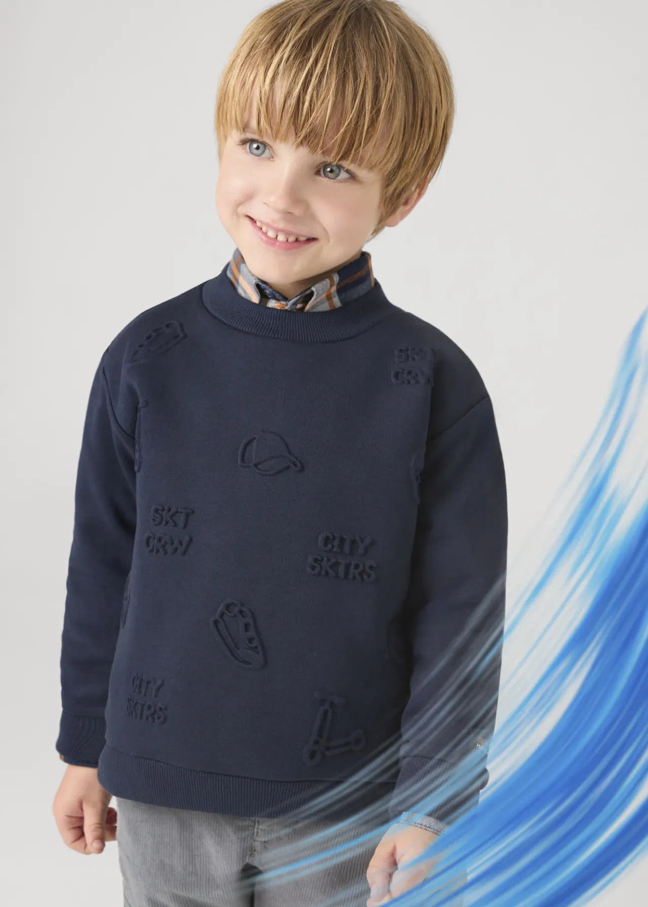 BOY Mayoral Boy Embossed Sweatshirt