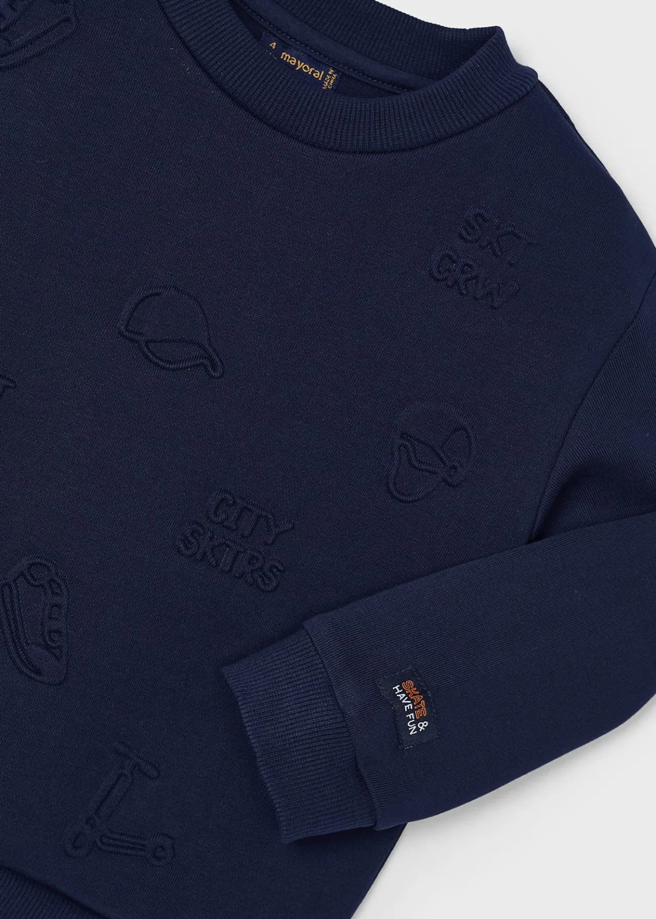 BOY Mayoral Boy Embossed Sweatshirt