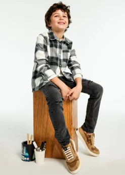 BOY Mayoral Boy Flannel Plaid Shirt