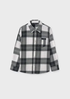 BOY Mayoral Boy Flannel Plaid Shirt