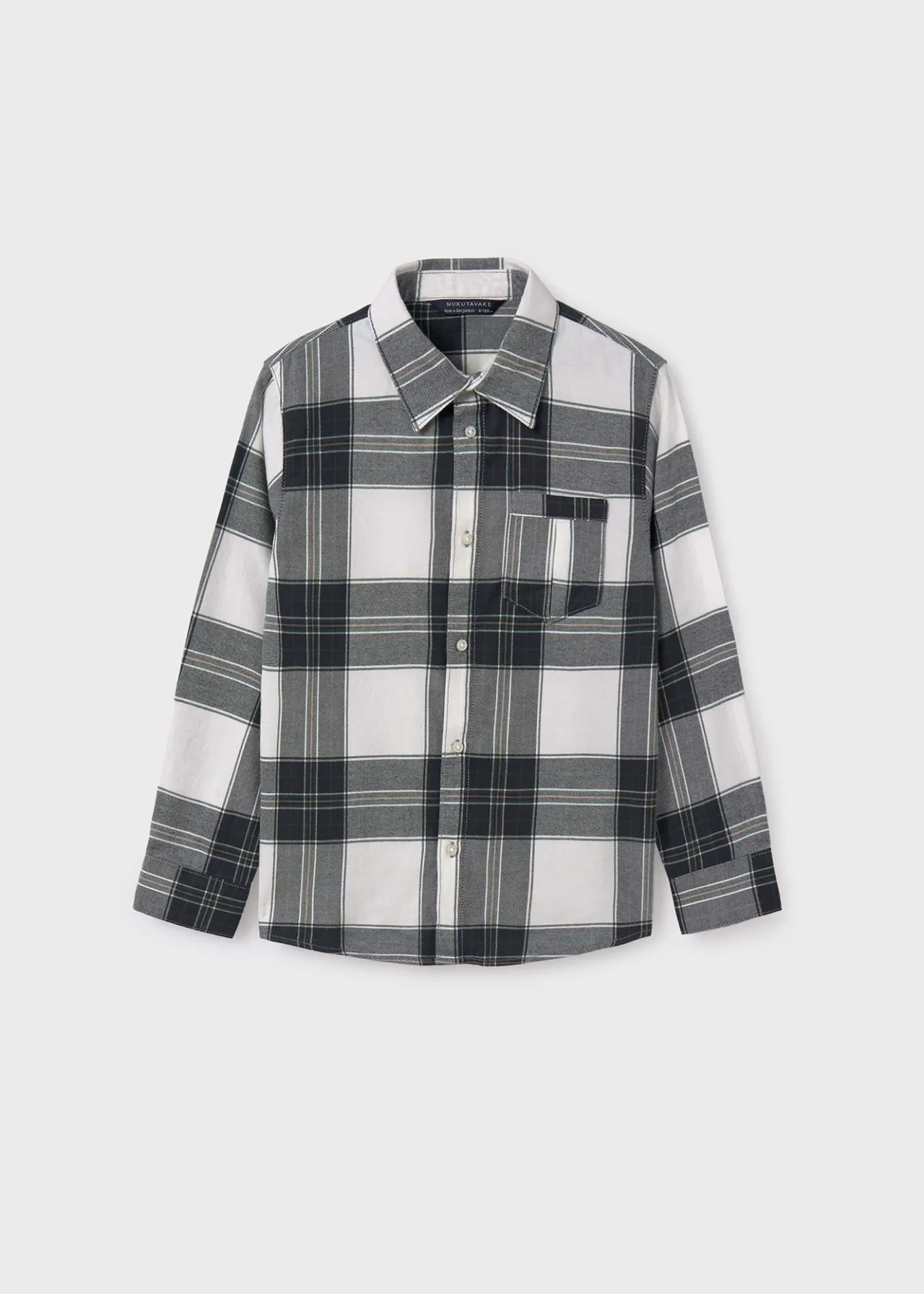 BOY Mayoral Boy Flannel Plaid Shirt