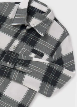 BOY Mayoral Boy Flannel Plaid Shirt