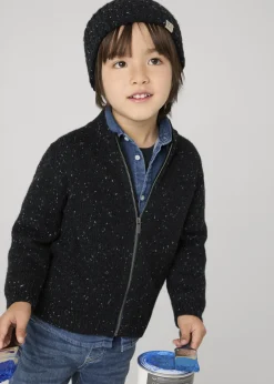 BOY Mayoral Boy Fleck Zip Cardigan