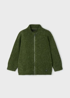 BOY Mayoral Boy Fleck Zip Cardigan