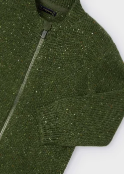 BOY Mayoral Boy Fleck Zip Cardigan