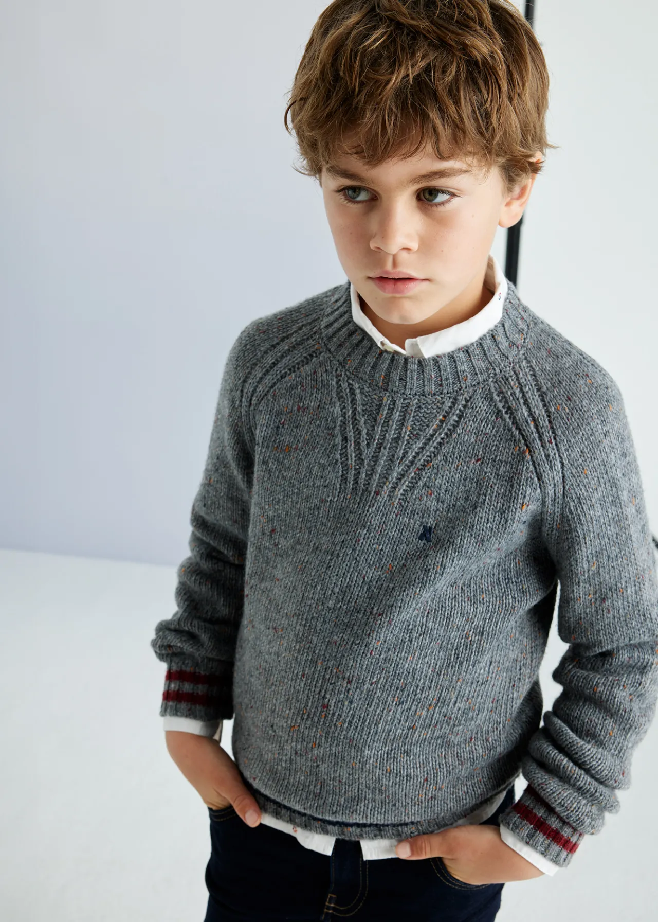 BOY Mayoral Boy Heather Sweater