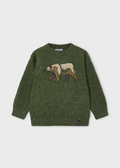BOY Mayoral Boy Intarsia Bear Sweater