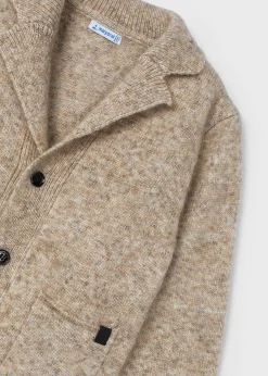 BOY Mayoral Boy Knit Lapel Collar Cardigan