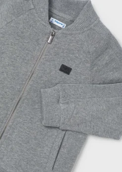 BOY Mayoral Boy Knit Zip Bomber Jacket