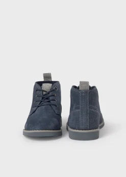 BOY Mayoral Boy Lace-Up Suede Ankle Boots