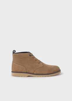 BOY Mayoral Boy Lace-Up Suede Ankle Boots