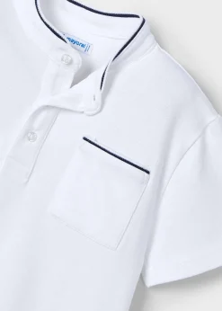BOY Mayoral Boy Mandarin Collar Polo Shirt