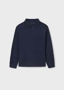 BOY Mayoral Boy Pique Contrast Polo Shirt