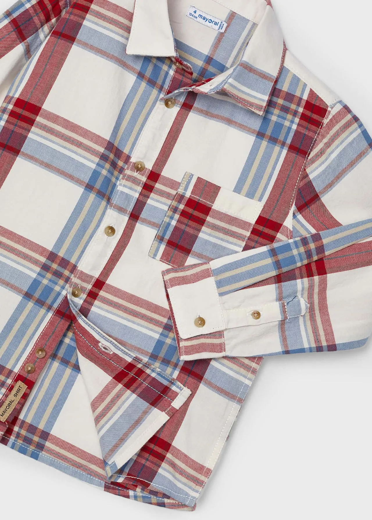 BOY Mayoral Boy Plaid Shirt