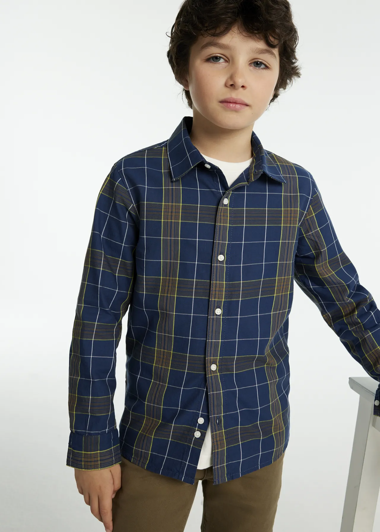 BOY Mayoral Boy Plaid Shirt