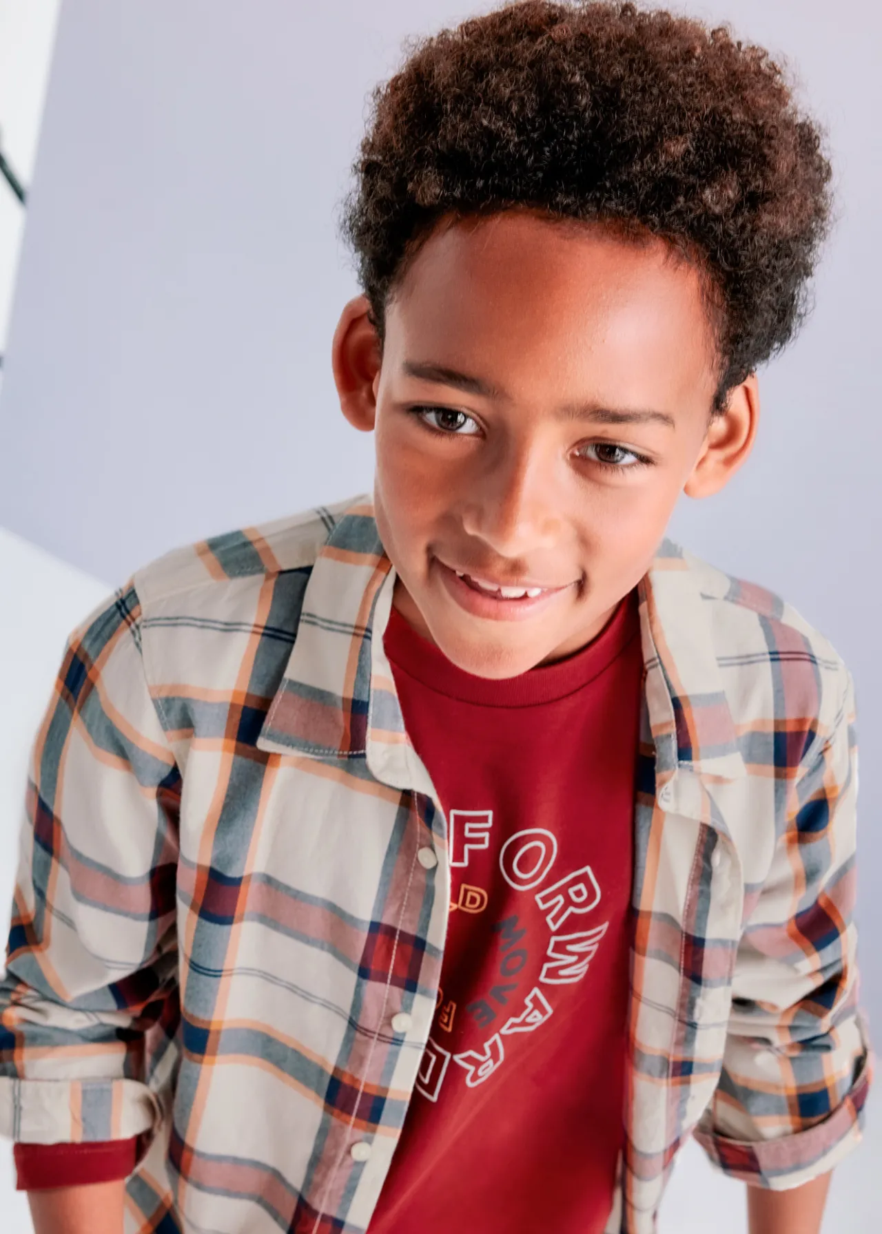 BOY Mayoral Boy Plaid Shirt