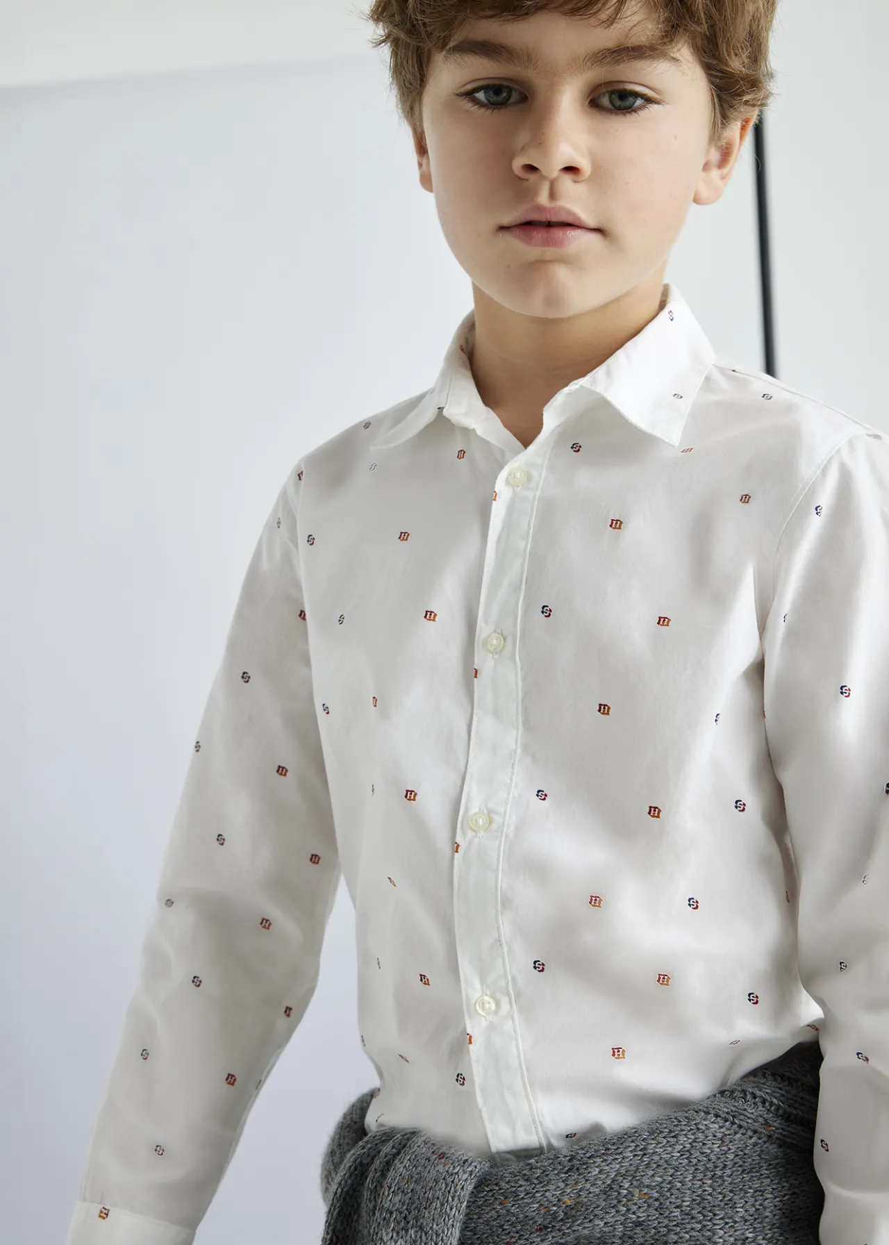 BOY Mayoral Boy Print Shirt