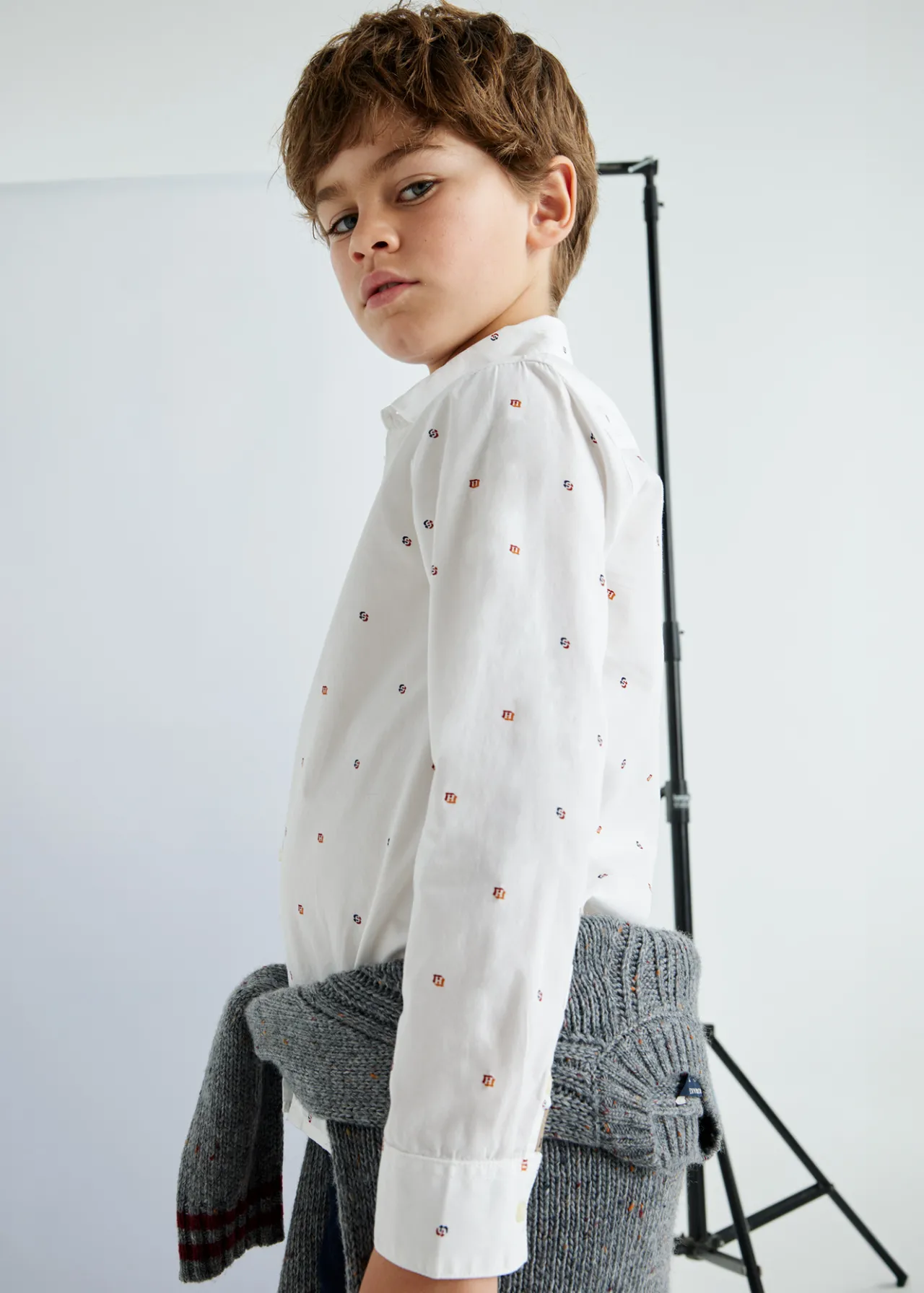 BOY Mayoral Boy Print Shirt