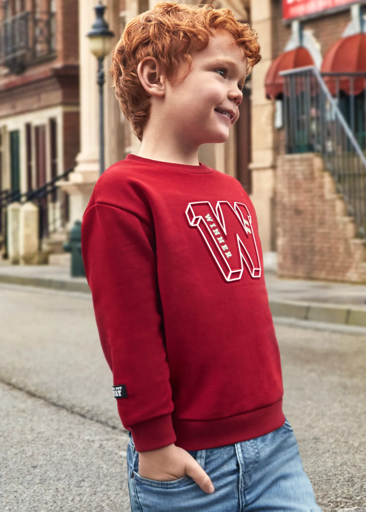 BOY Mayoral Boy Relaxed Shoulder Sweatshirt